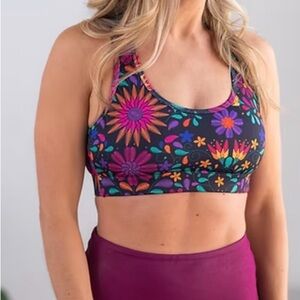 Floral Sports Bra. NWOT